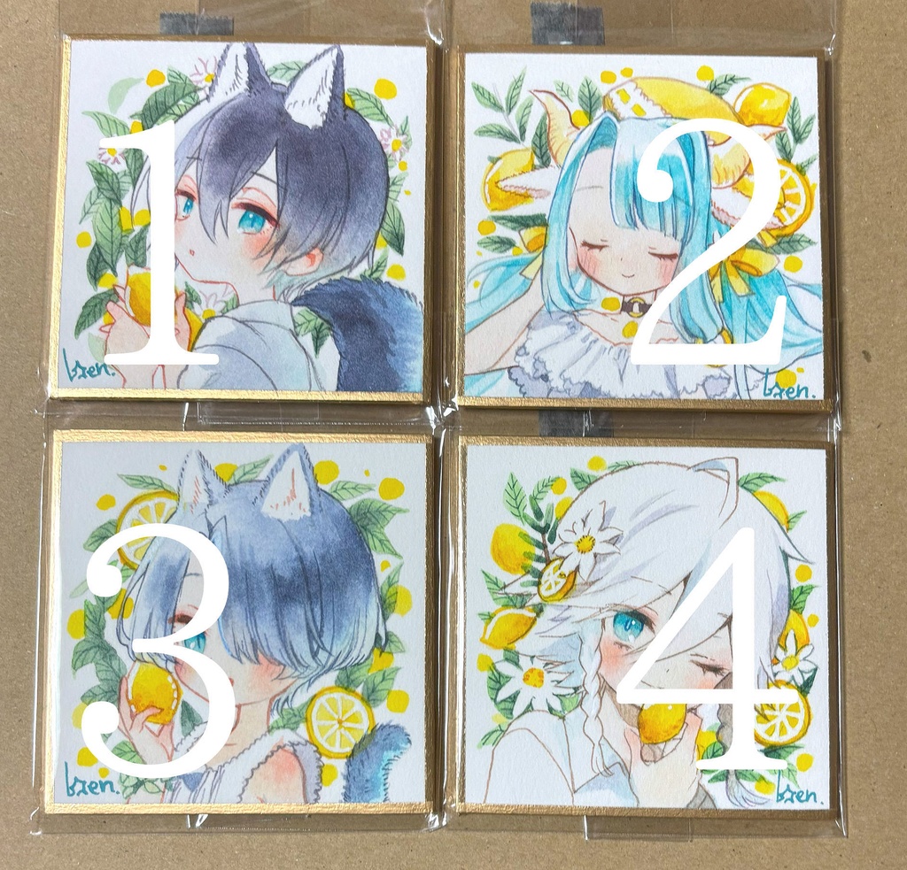 【豆色紙】夏レモン