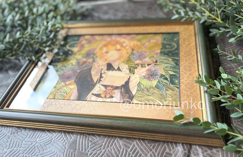 【マット額装原画】秋のメイド マロン