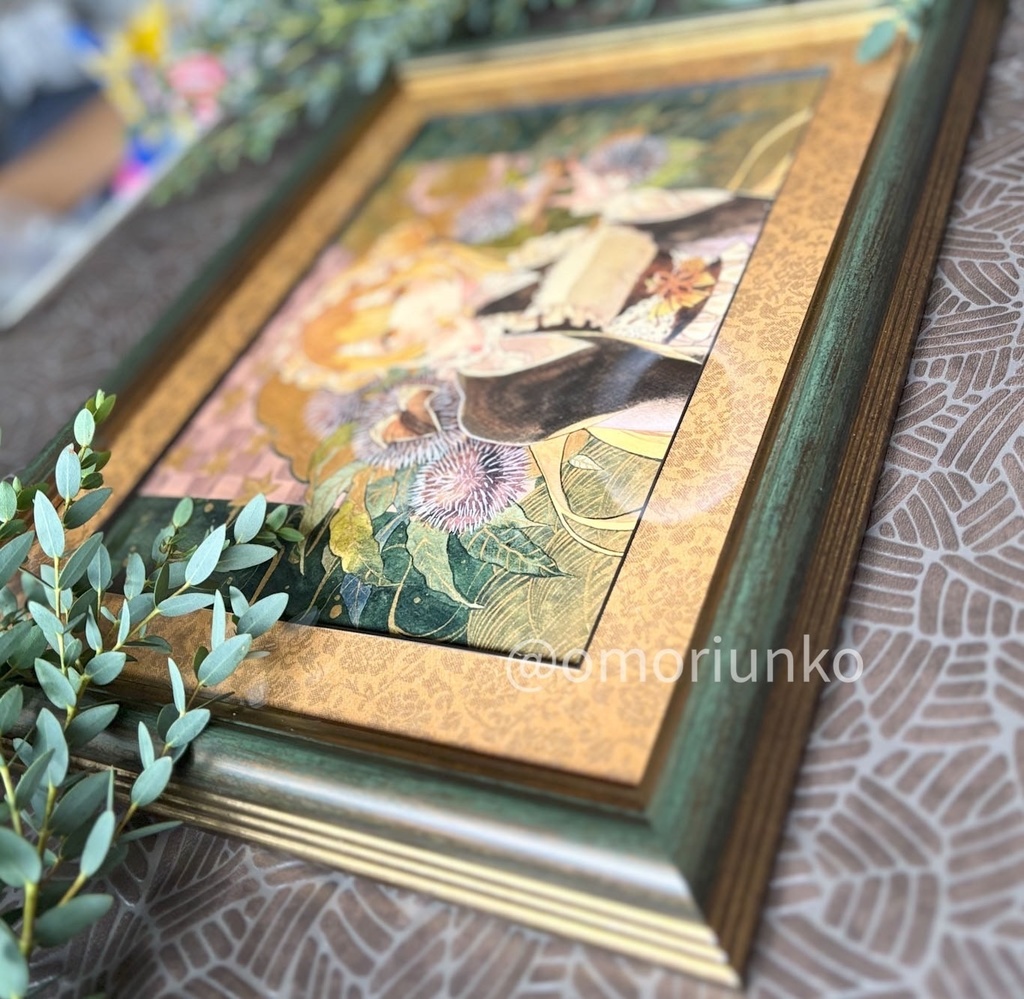 【マット額装原画】秋のメイド マロン