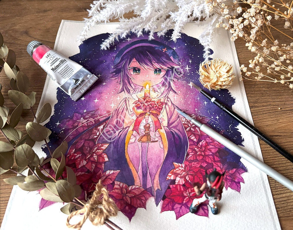 【マット額装原画】12月