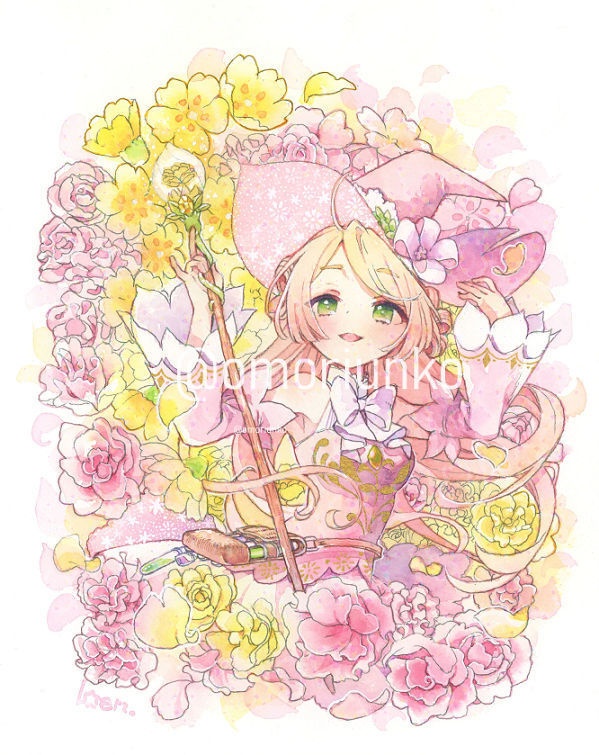 【マット額装原画】開花