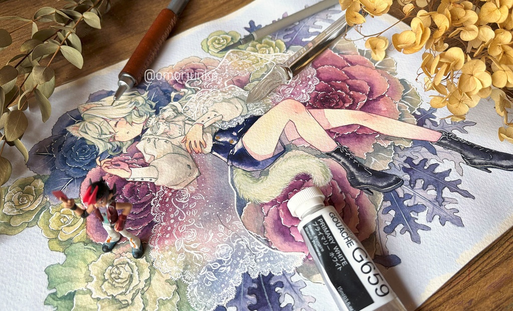 【マット額装原画】冬の眠り