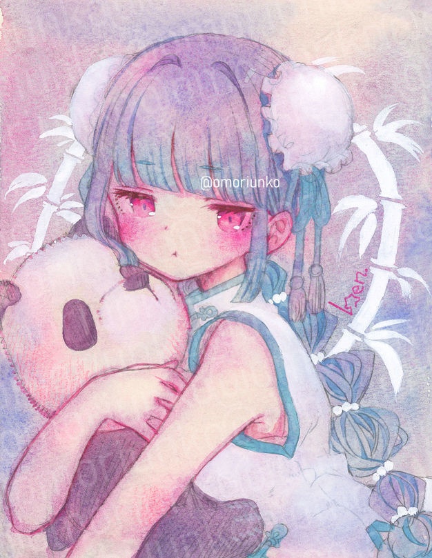 【原画】ピンクと水色