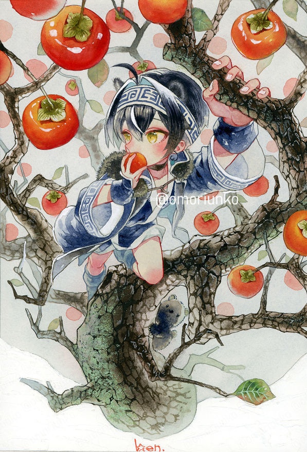 【マット額装原画】おいしい橙