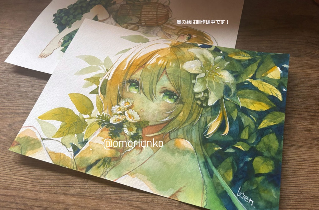 【原画】在廊中のドローイング