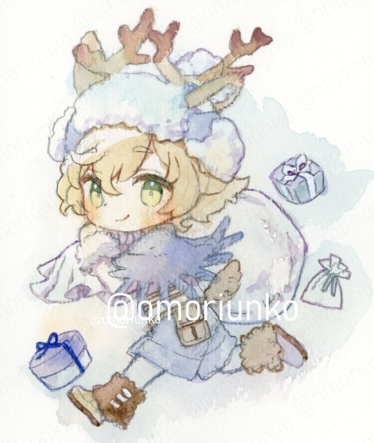 【原画】トナカイサンタ