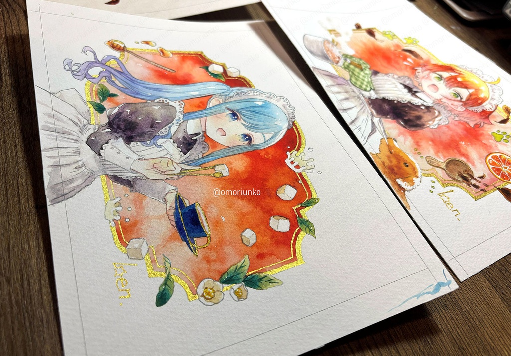 【原画】ミルクティーとメイドN