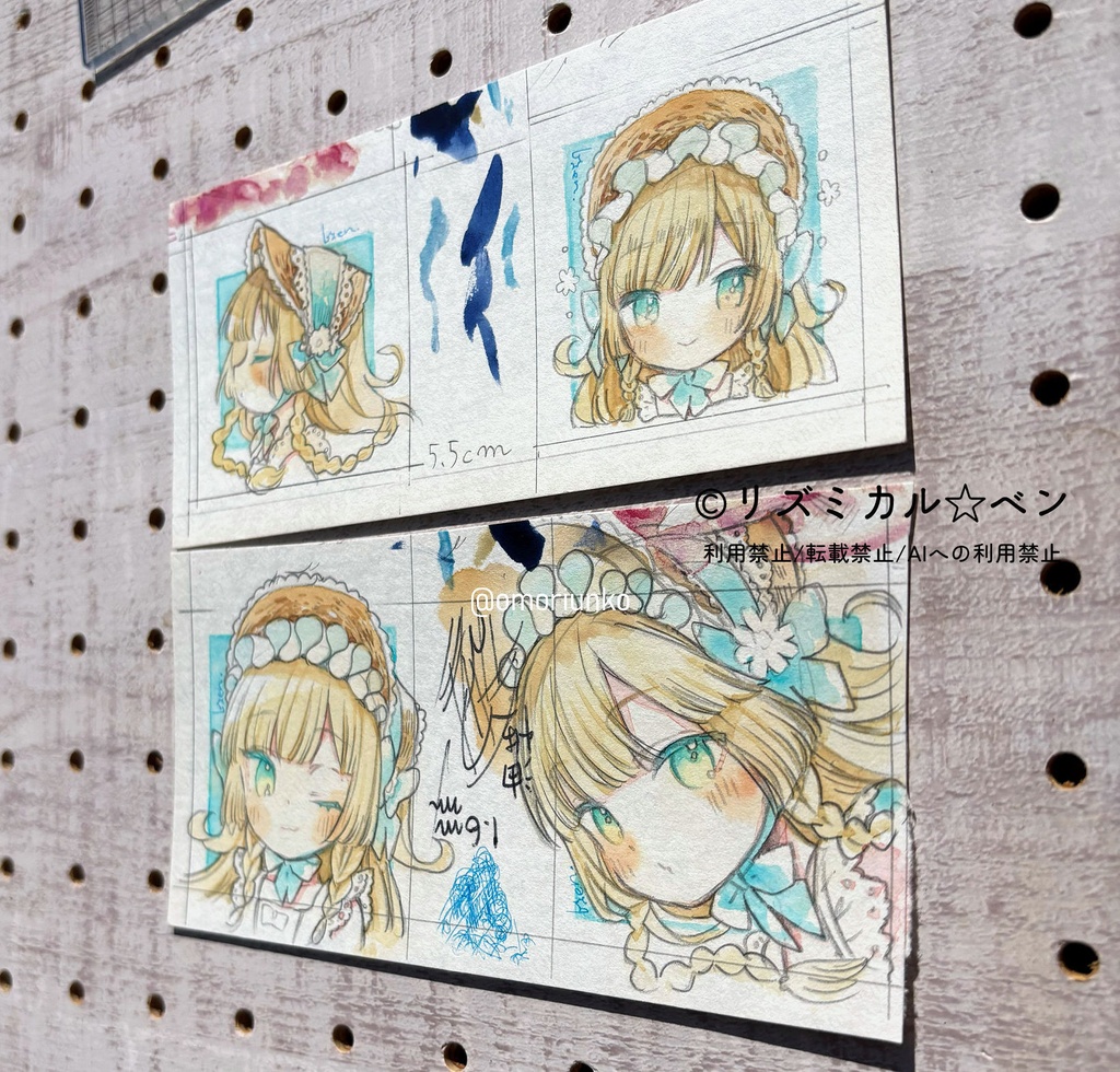 【ミニ原画】ターコイズブルー4