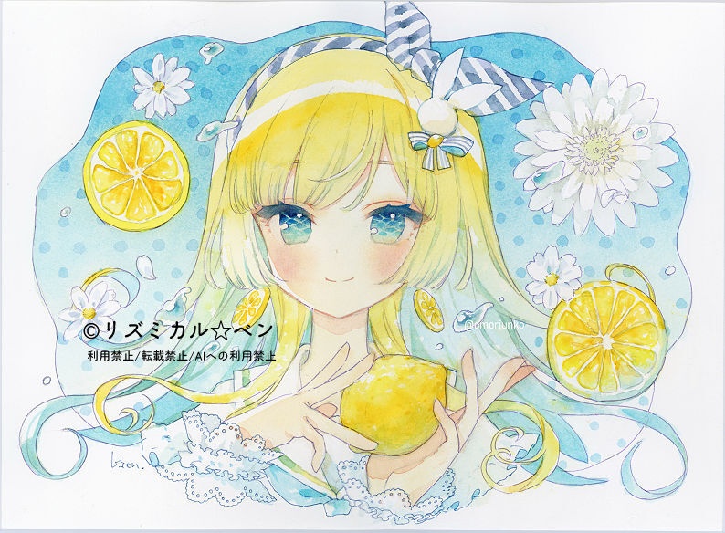 【額装原画】夏アリス