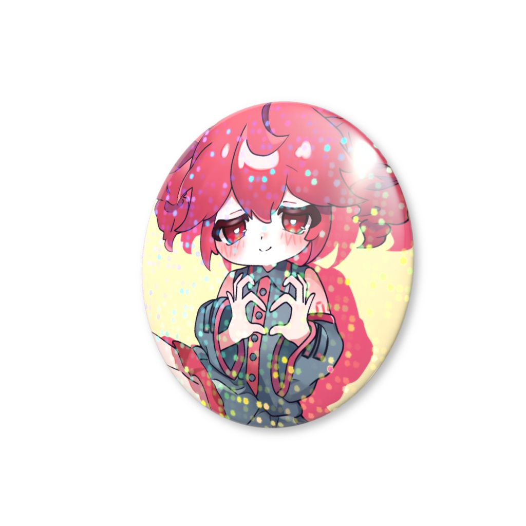 重音テトのホログラム缶バッジ