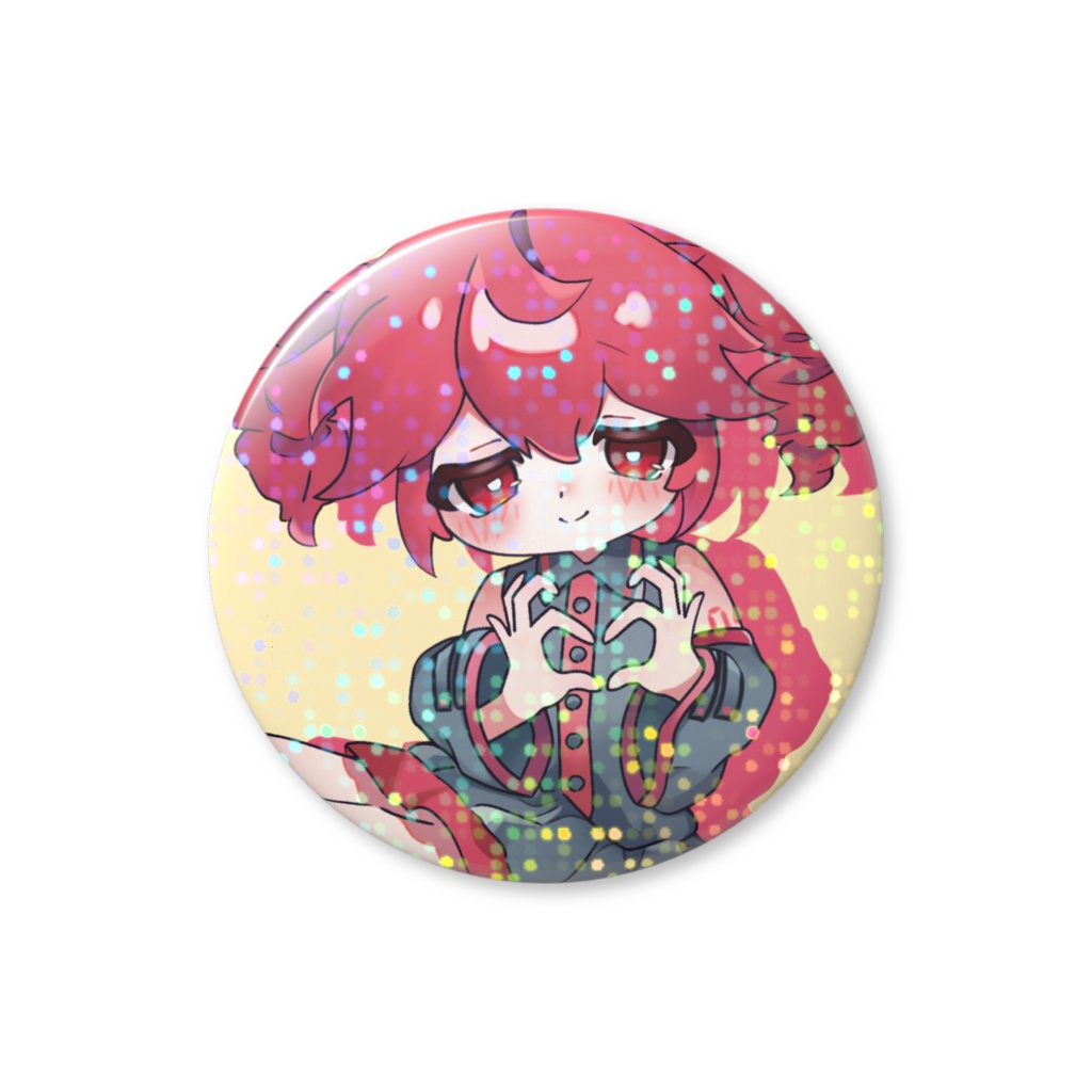重音テトのホログラム缶バッジ