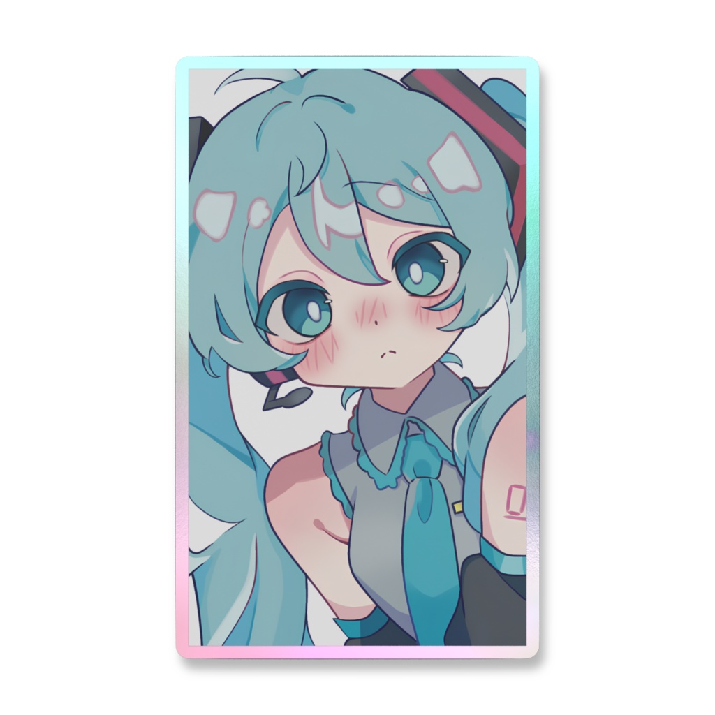 初音ミク オーロラスマホステッカー