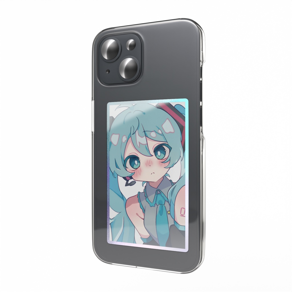 初音ミク オーロラスマホステッカー