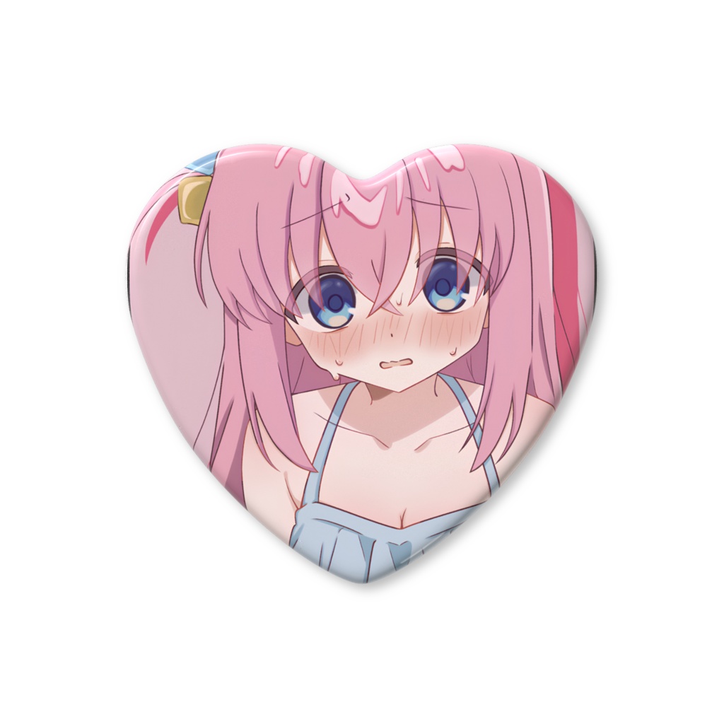 ぼっちちゃんのハート缶バッジ