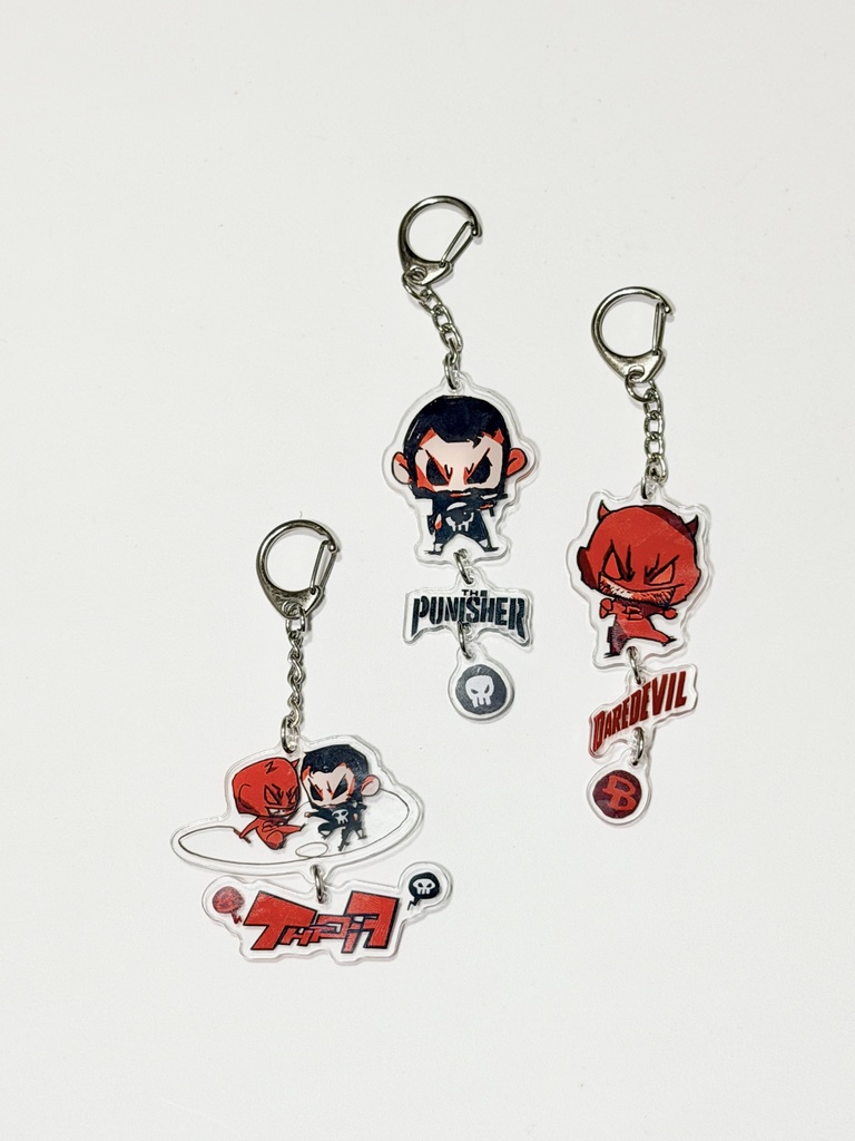 【DD】デアデビル・パニッシャー 連結アクリルキーホルダー