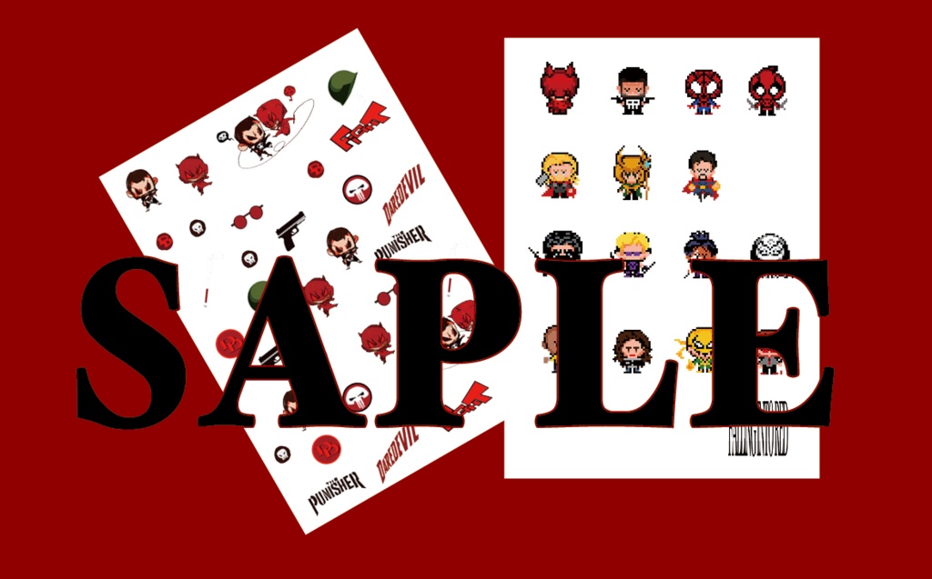 【DD】デアデビル・パニッシャー PVCクリアステッカー