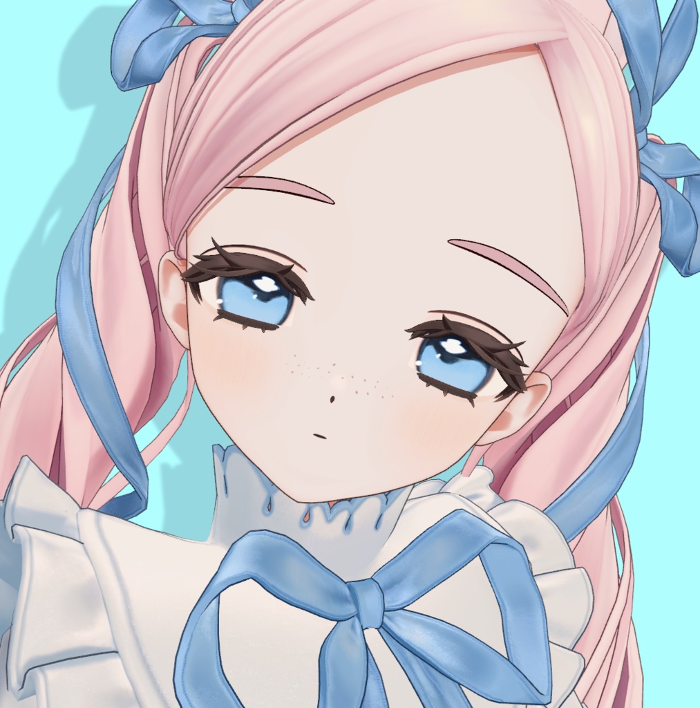 フィユエちゃんにそばかすを追加するテクスチャ