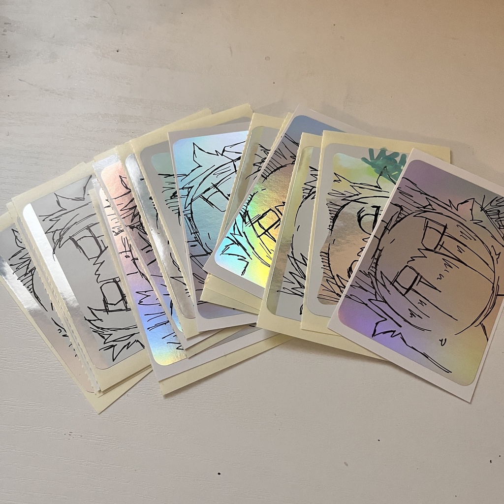 ドローイングステッカー3枚セット