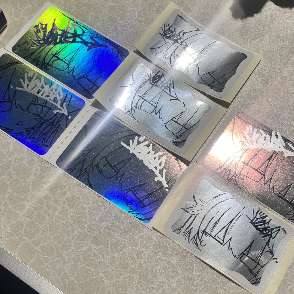 ドローイングステッカー7枚セット