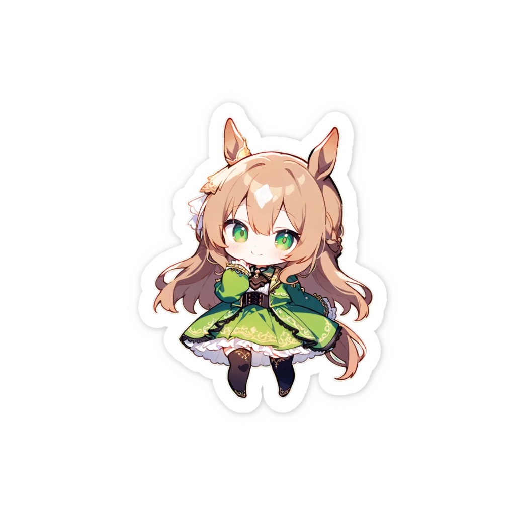 【ウマ娘】ちびサトノダイヤモンド スマホステッカー