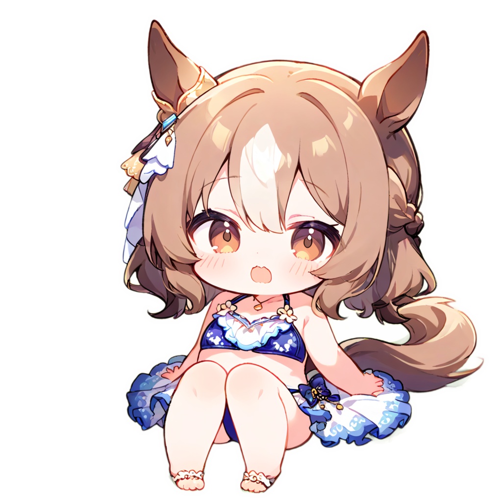 【ウマ娘】ちびサトノダイヤモンド スマホステッカー