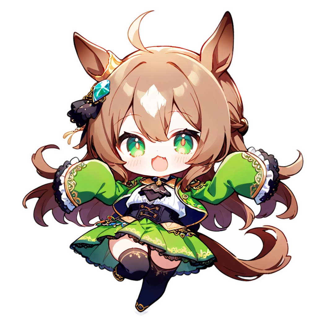 【ウマ娘】ちびサトノダイヤモンド スマホステッカー