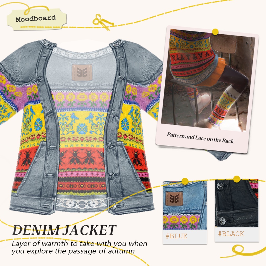 Muhu Denim Jacket and Felted Boots 民族衣装