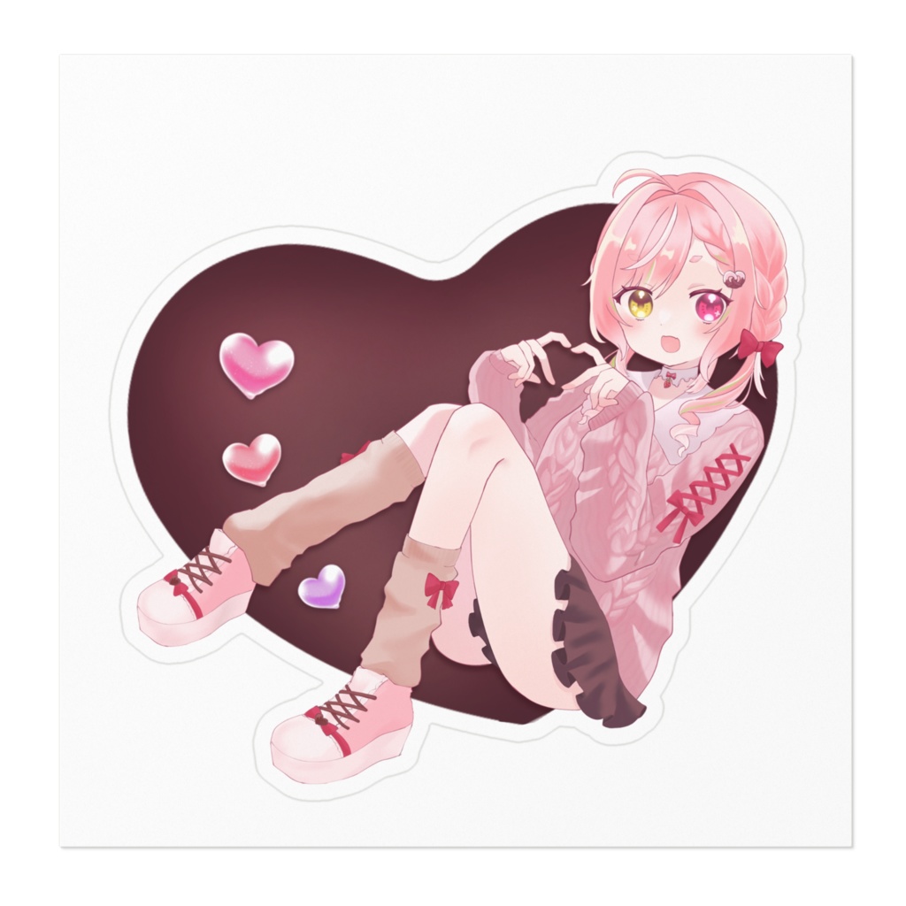 佐透直 バレンタインステッカー