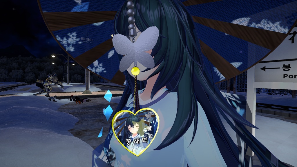 [VRChat] Photo earring 写真イヤリング 