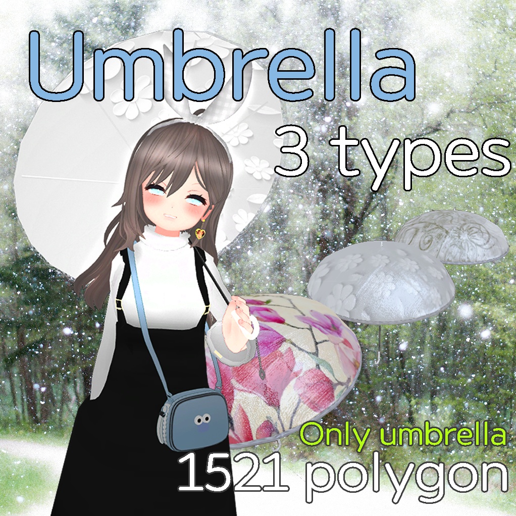 Umbrella 3 types texture (Sunshade)