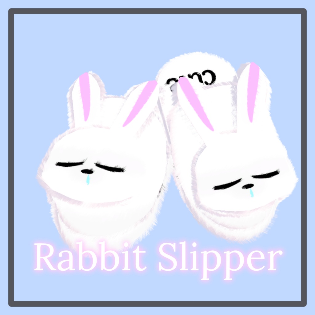 [700 follow celebration] Free Rabbit slipper (Shapekey exist!)