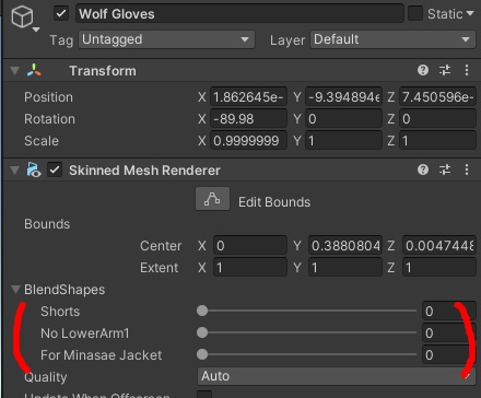水瀬 werewolf gloves (Minasae) Avatartools OK