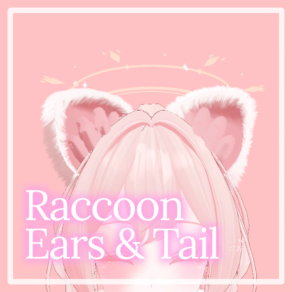 Raccoon set (Ears, Tail) 3 colors