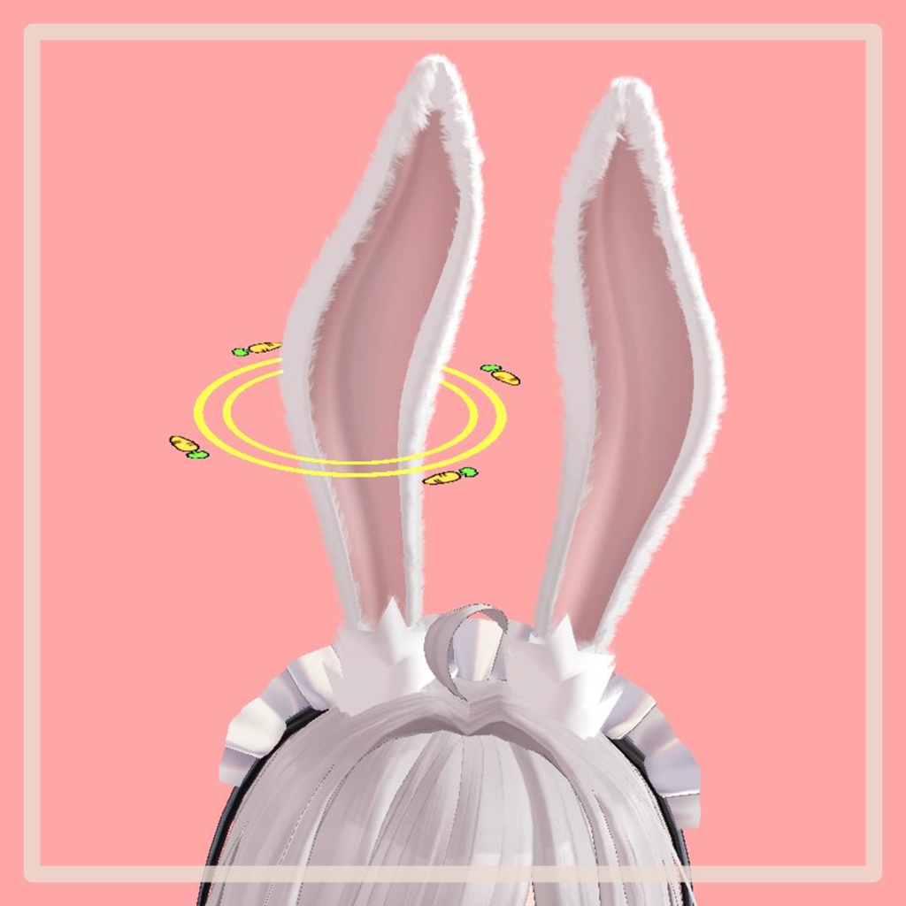 Rabbit accessories (2 Types, Ears, Tail, Halo, particle)