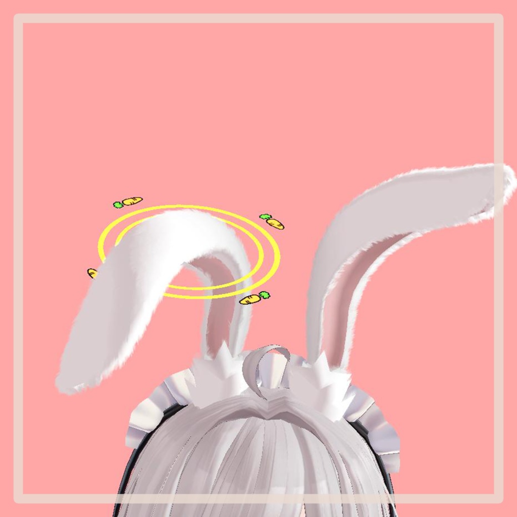 Rabbit accessories (2 Types, Ears, Tail, Halo, particle)