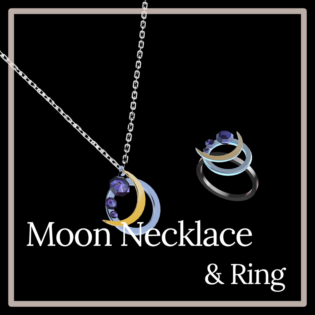 Moon Necklace & Ring