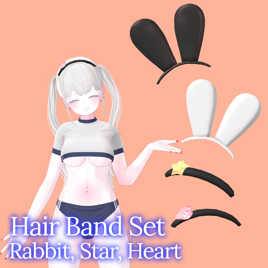 Hairband set(Rabbit, Heart, Star)