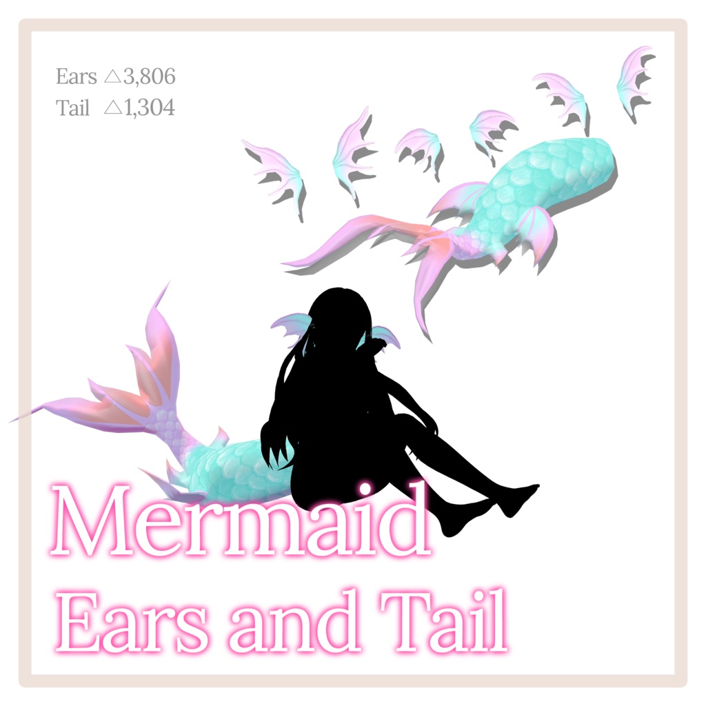 Mermaid ears & tail