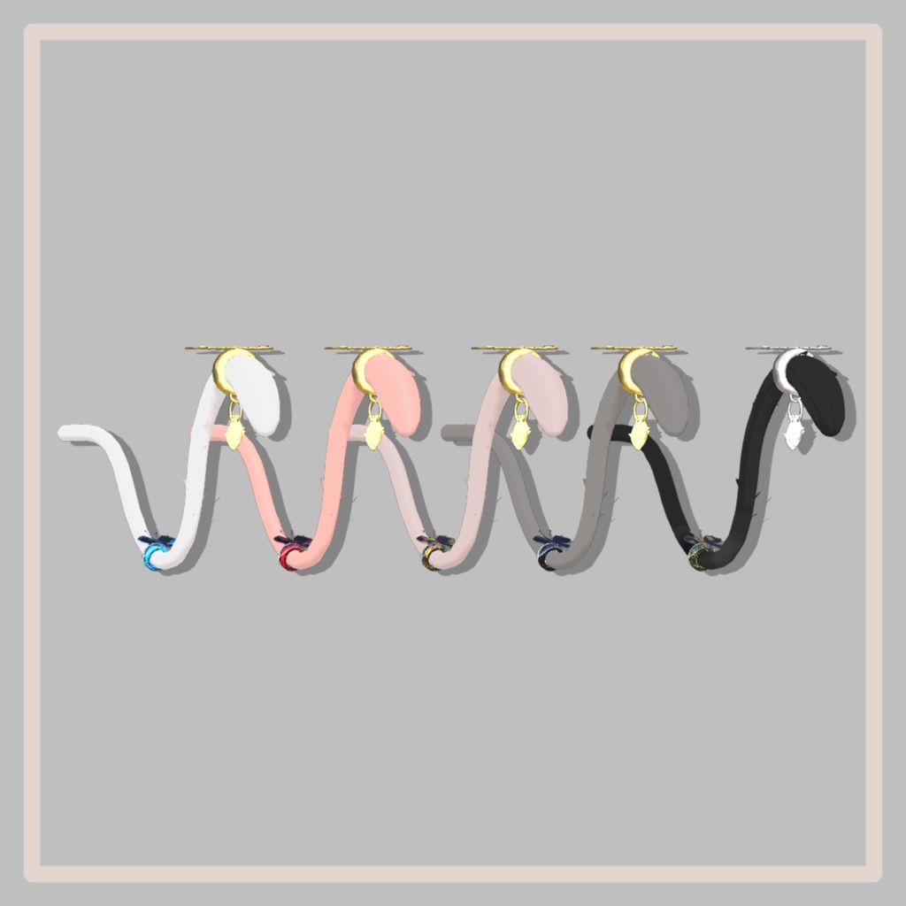 Cat Ears&Tail (With Fishes accessory)