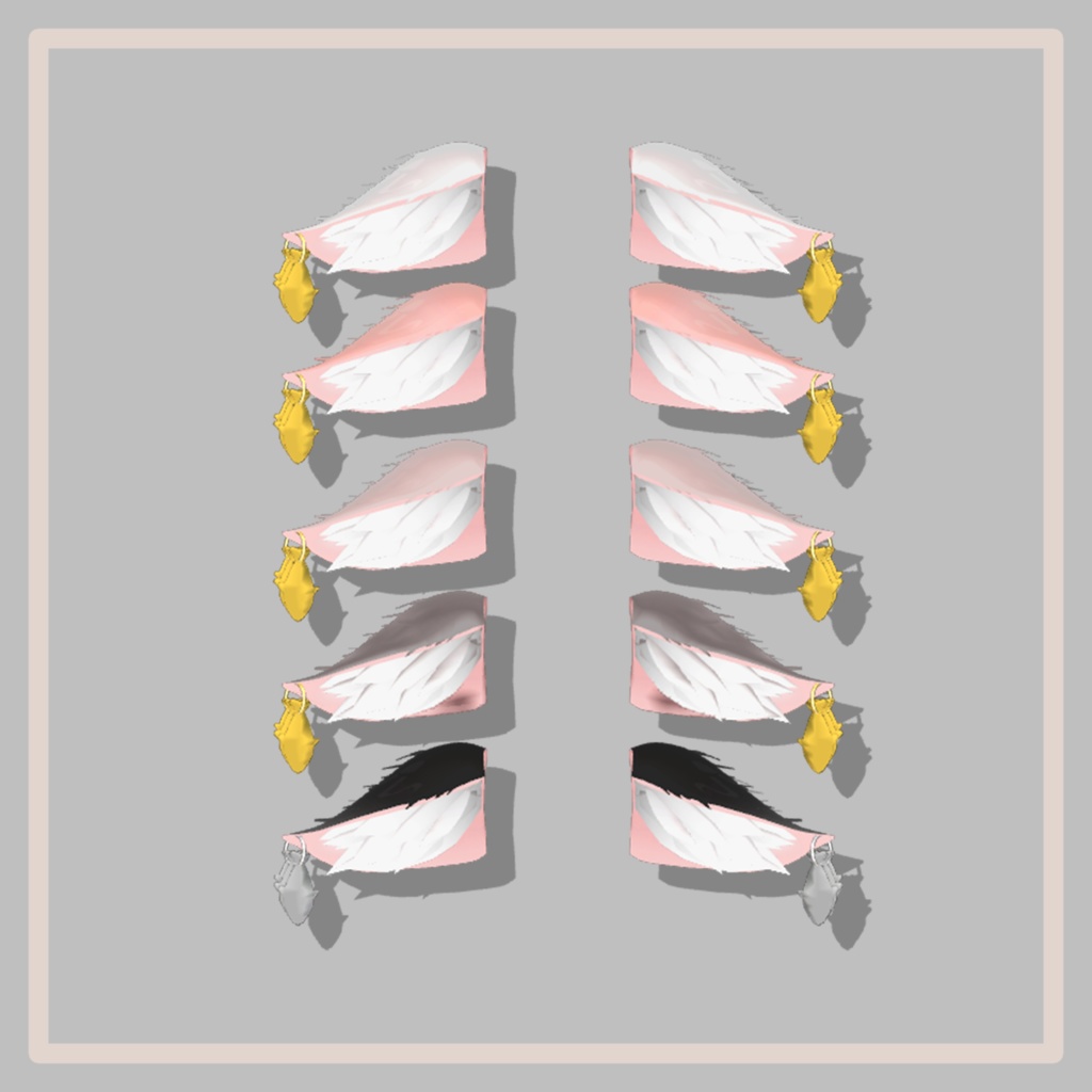 Cat Ears&Tail (With Fishes accessory)