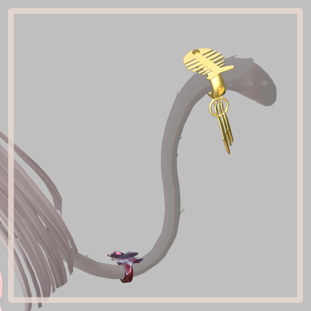 Cat Ears&Tail (With Fishes accessory)