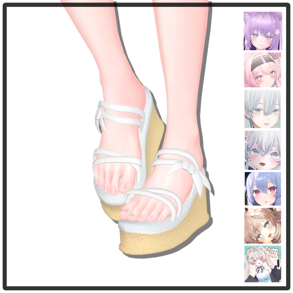 Summer Strap Sandals (Moe, Kikyo, Manuka, Sio, Shinra, Selestia, Milfy)