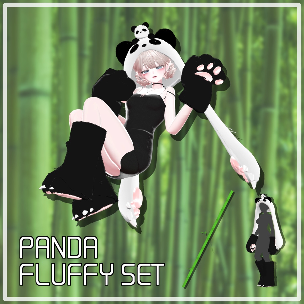 Panda Fluffy Set
