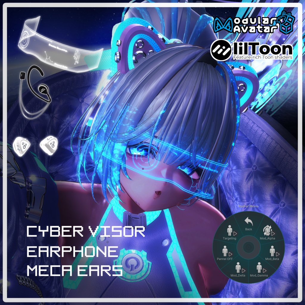 Cyber Visor, Earphone, Meca ears (Event ~9/15)