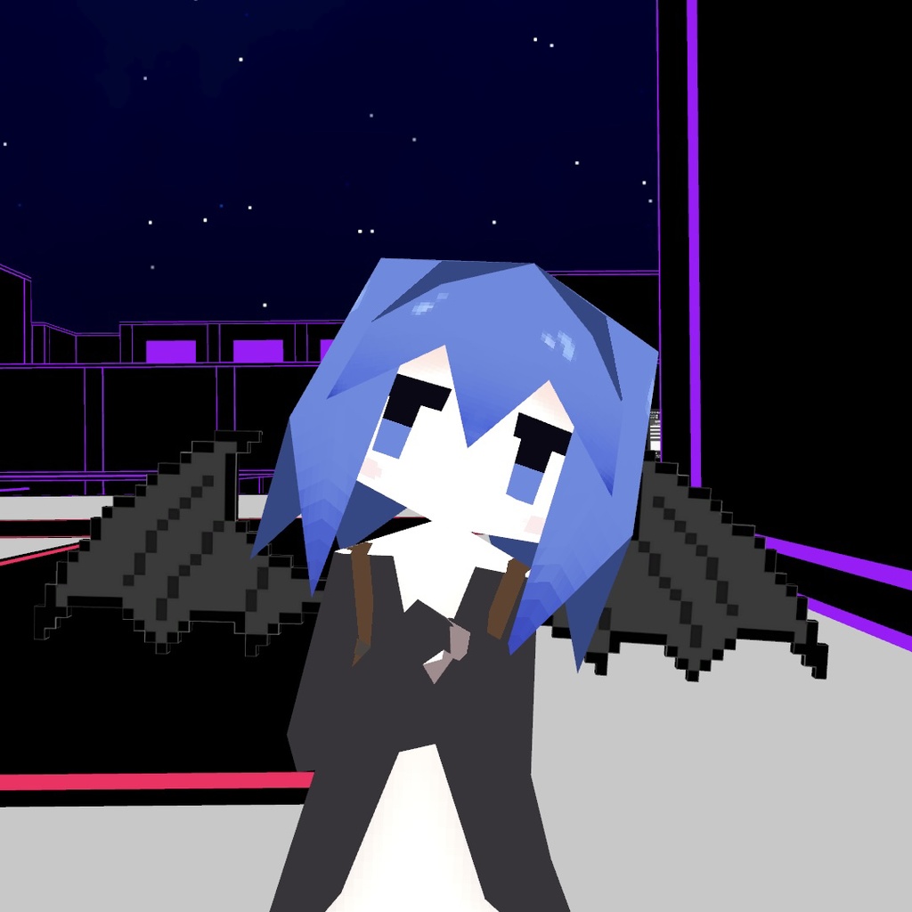 【free】ドット悪魔の羽