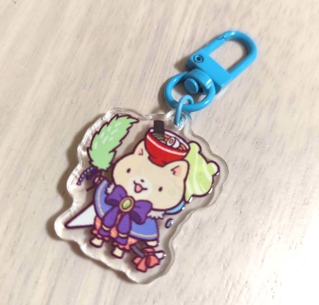 アクリルキーホルダー(にゃーめん)