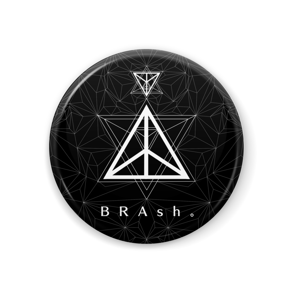  【BRAsh。】　Logo缶バッジ-44mm-
