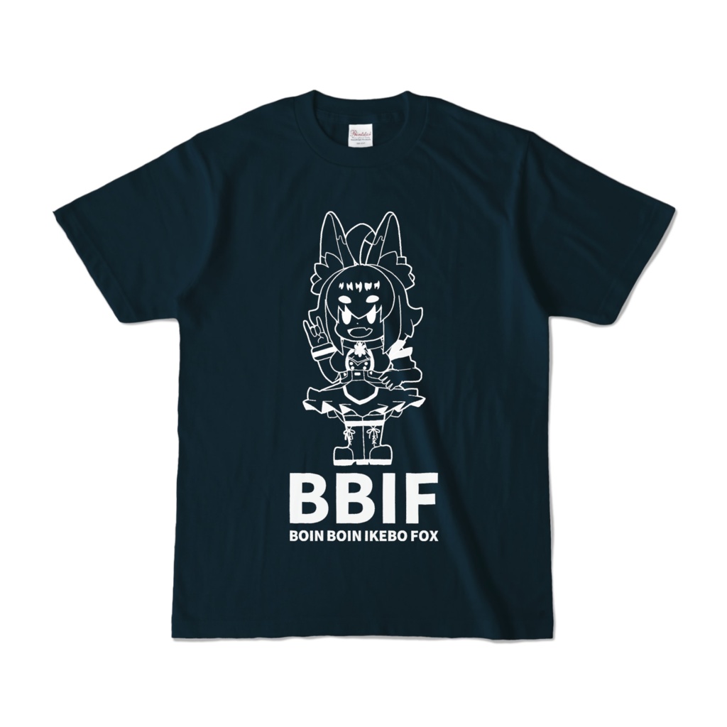 【稲荷華奈】「BBIF」Tシャツ(ネイビー)サイズ:S~XL