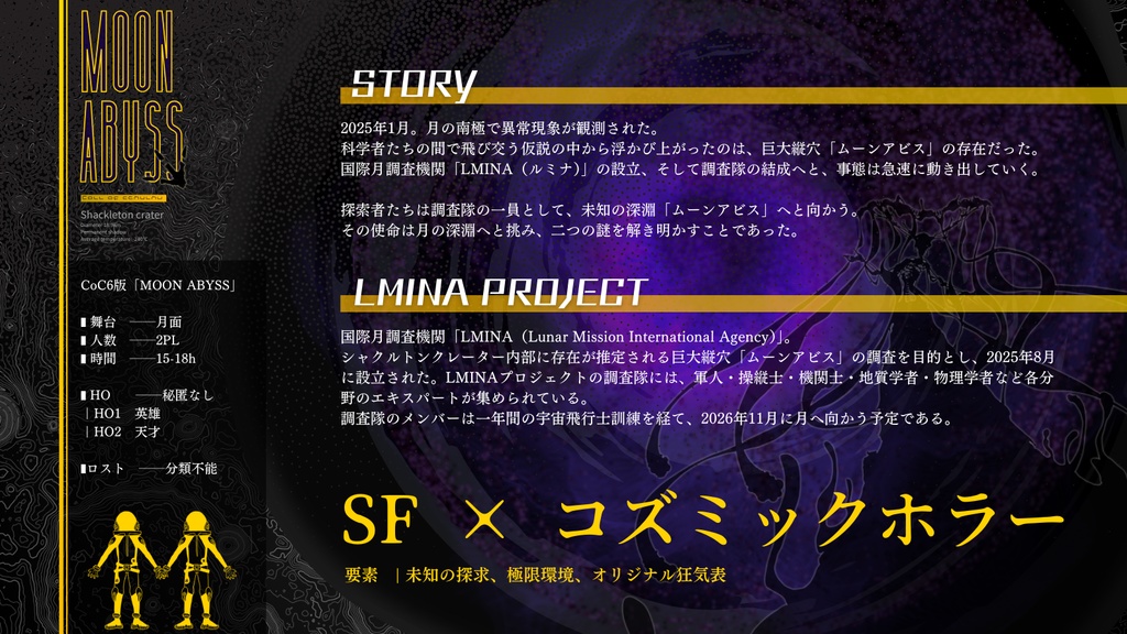 【CoCシナリオ】MOON ABYSS SPLL:E193051