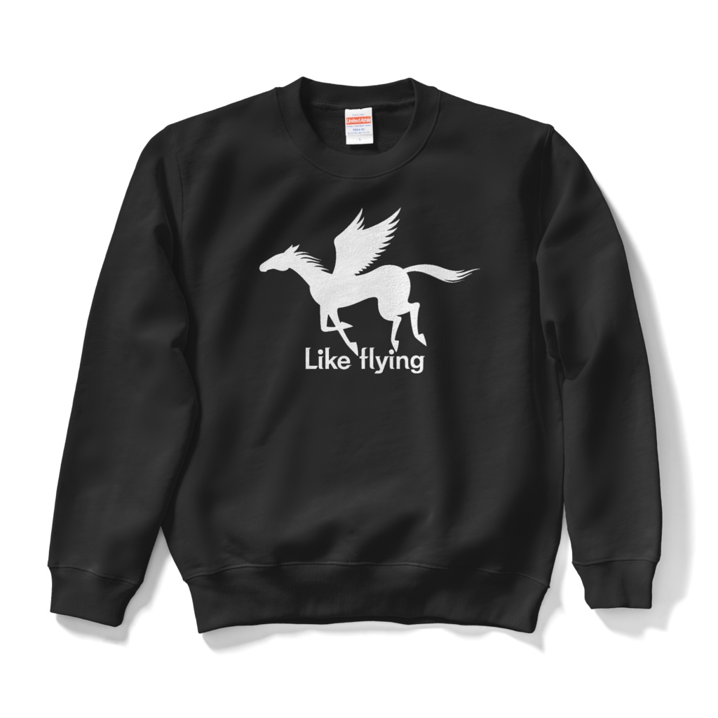 飛ぶように走る(白)